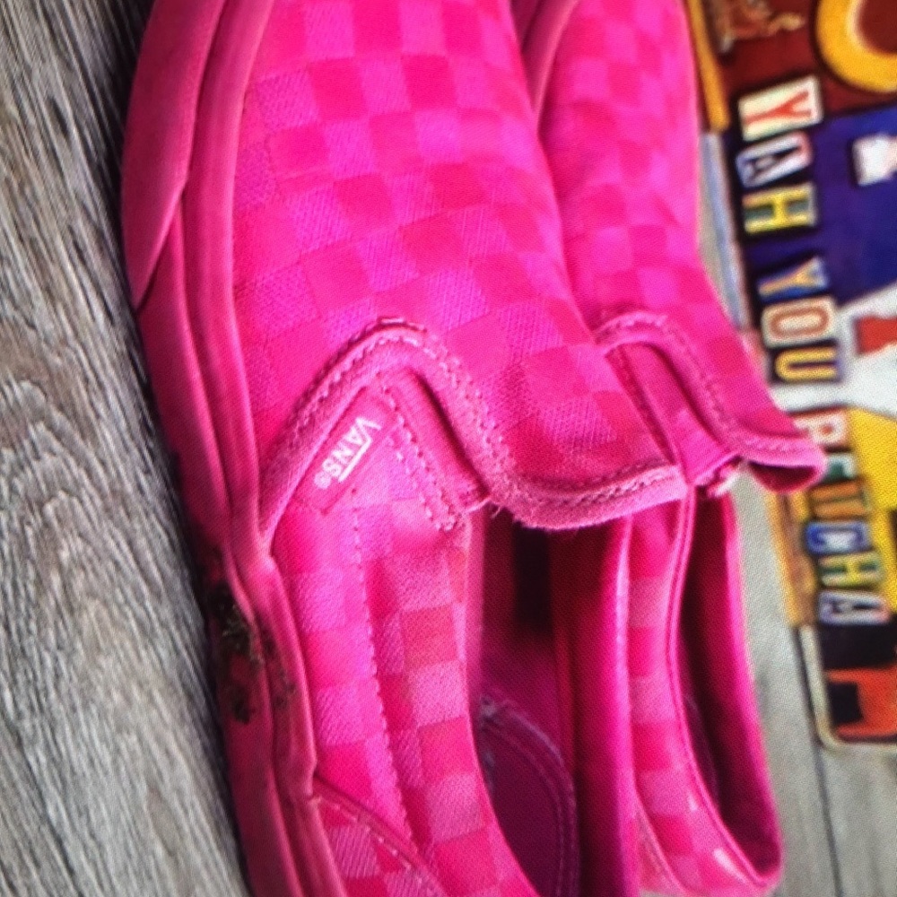 Classic checkered slip-on girls shoes - Picture 4 of 8
